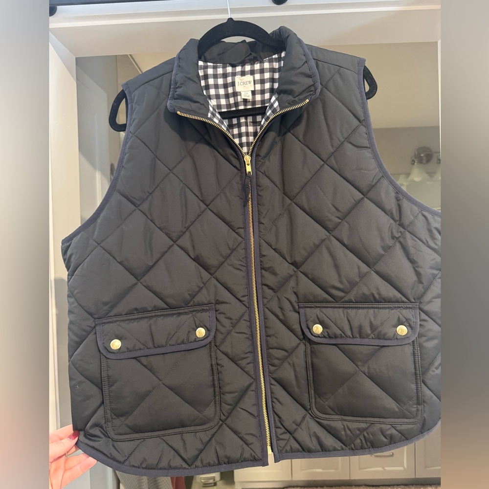 NWT PLUS J. Crew Black Vest
